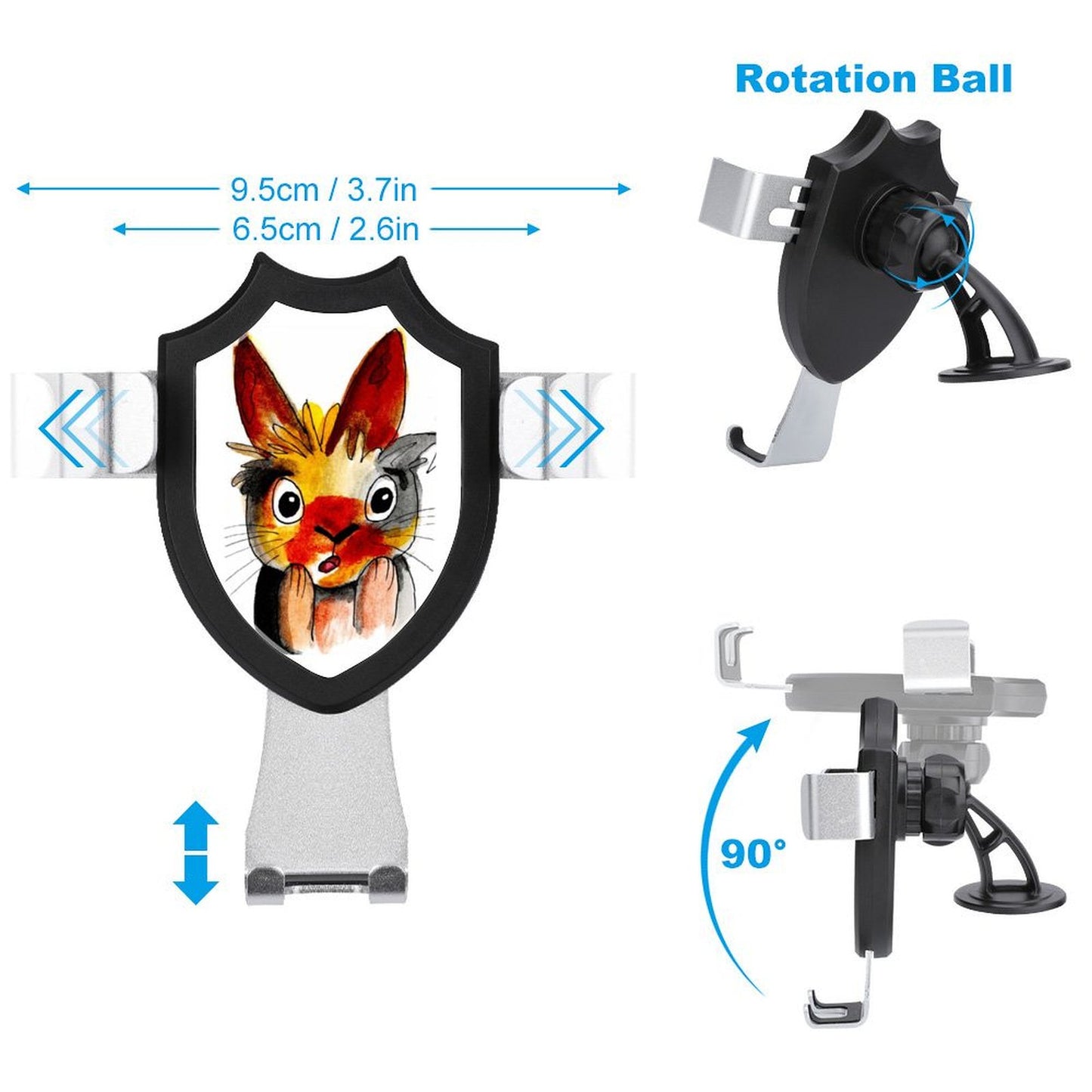 Supporto Telefono Auto Personalizzato | Stampa UV con Foto o Logo