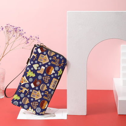 Portafoglio Donna Grande Zip-Around | Clutch Personalizzata Pelle PU