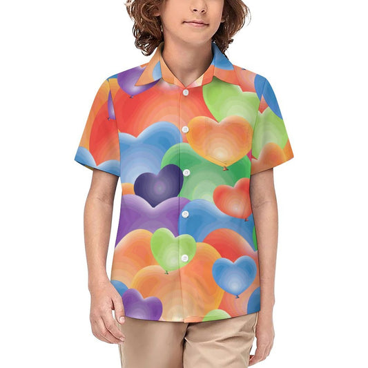 Camicia Bambino Cotone Manica Corta Colletto Personalizzabile