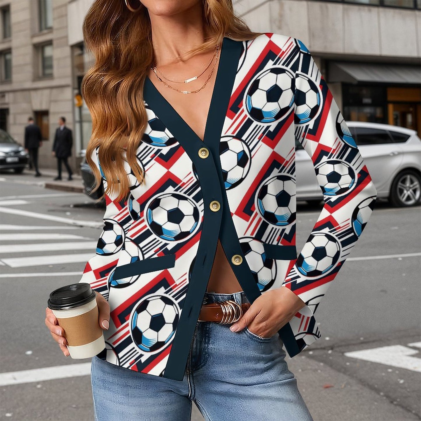 Cardigan Donna Personalizzato Leggero con Stampa su Misura