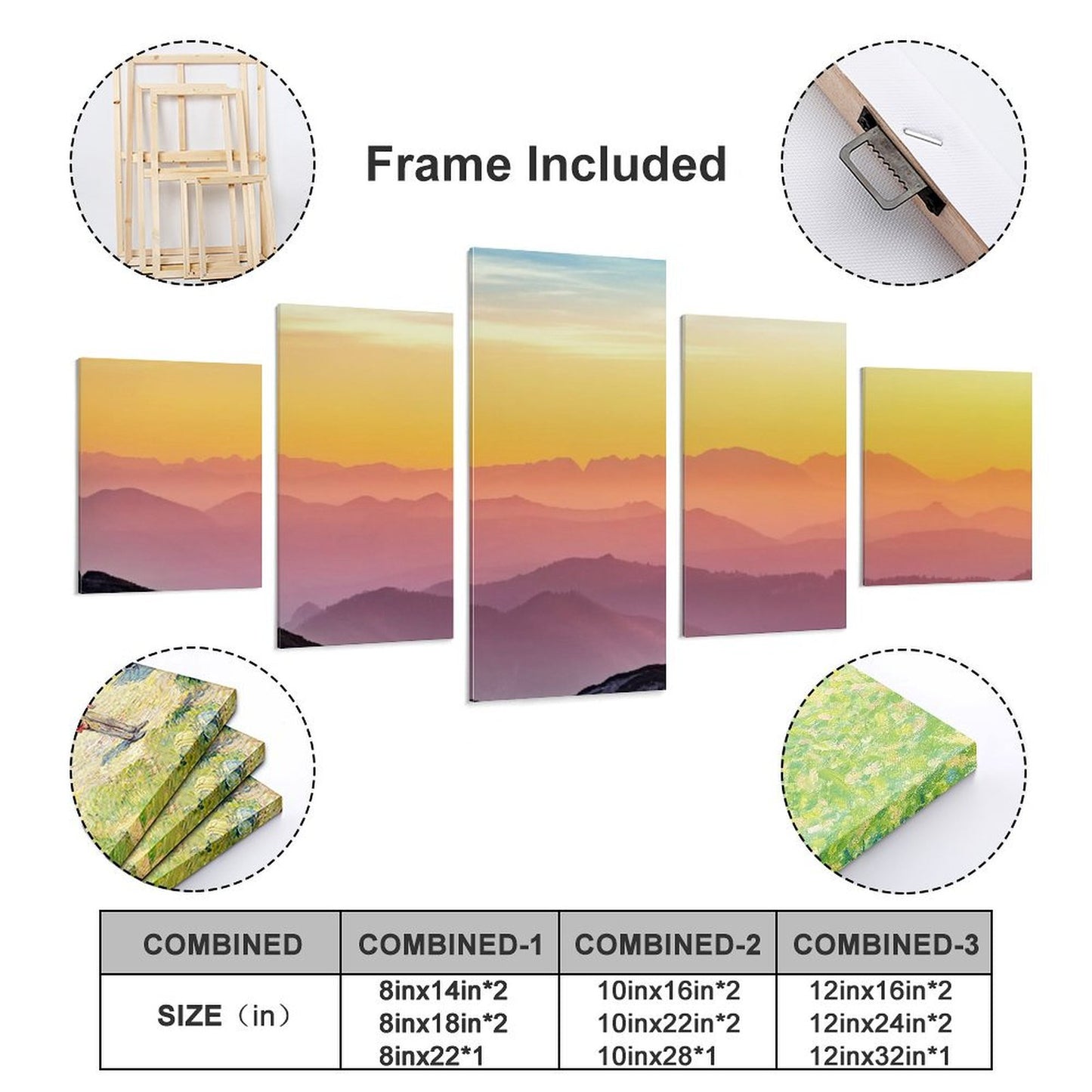 Quadro Componibile 5 Pezzi Verticale | La Tua Sinfonia Visiva da Foto