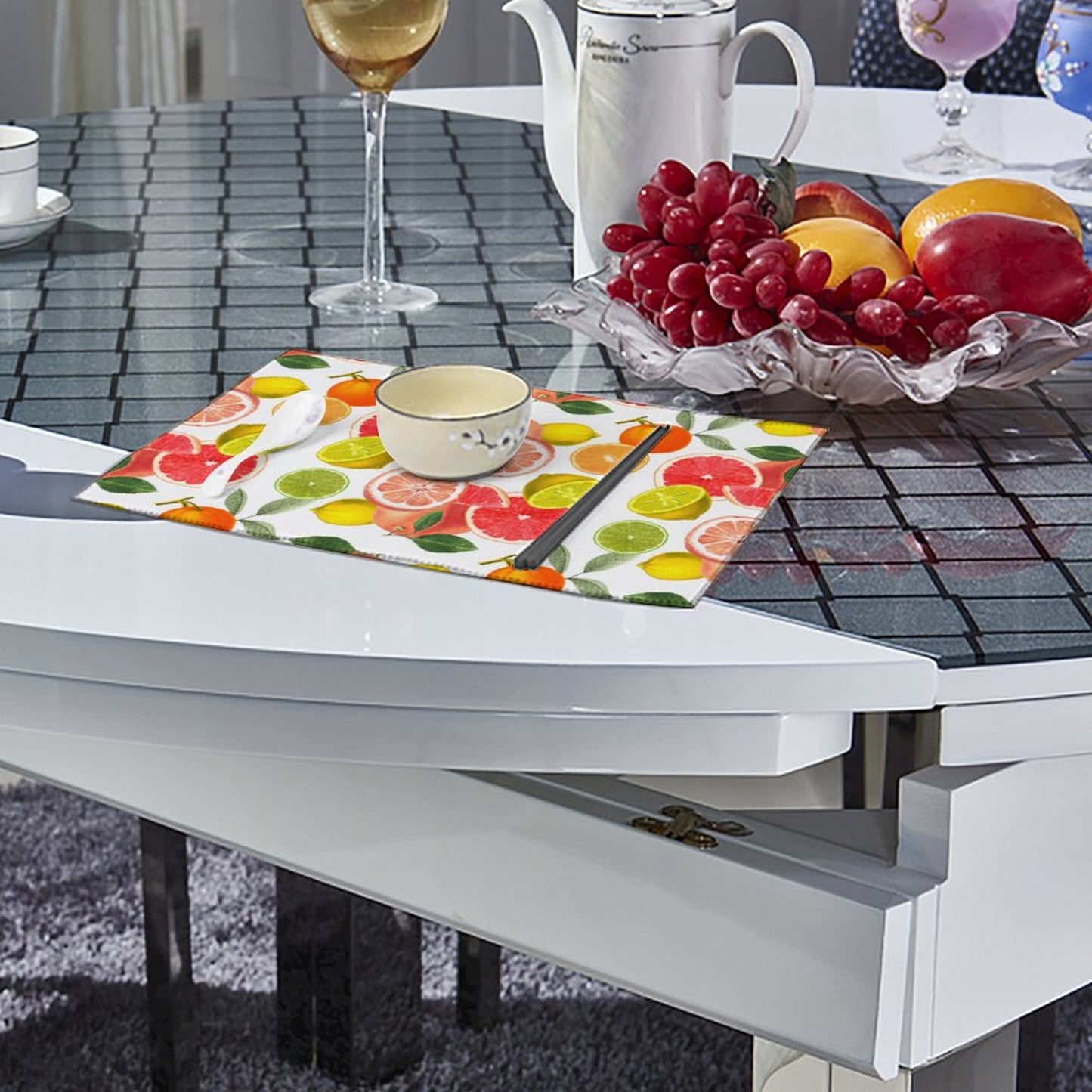 Set 4 Tovagliette Americane Personalizzate in Canvas | La Tua Arte a Tavola