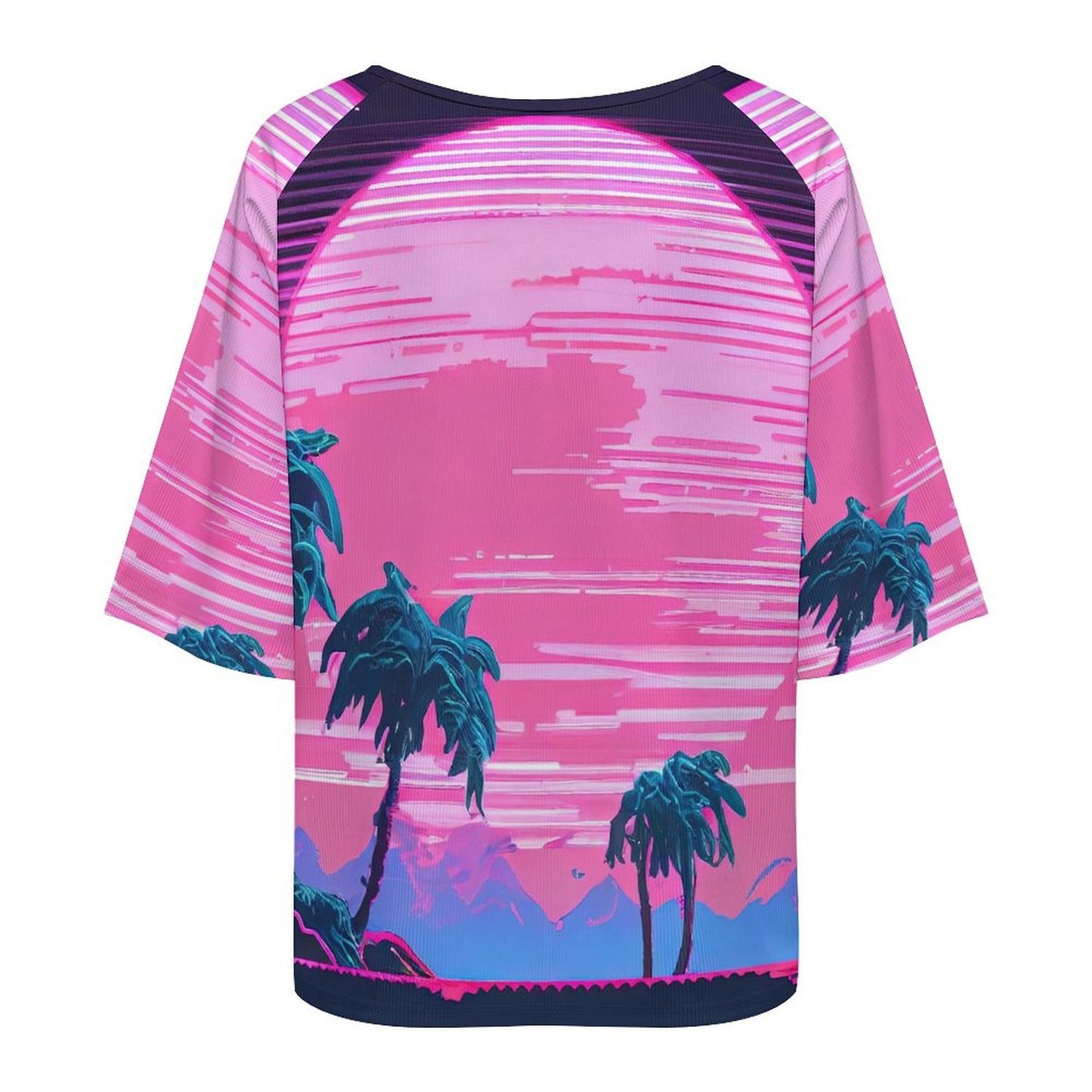 T-Shirt Donna Scollo a Barca Personalizzabile | Maglia a Coste
