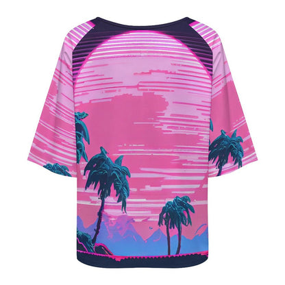 T-Shirt Donna Scollo a Barca Personalizzabile | Maglia a Coste