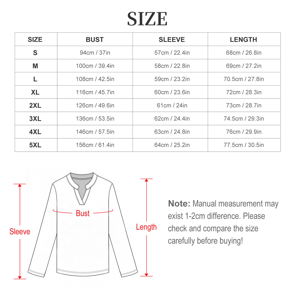 Camicia Donna a Collo V con Maniche Regolabili e Stampa Personalizzabile