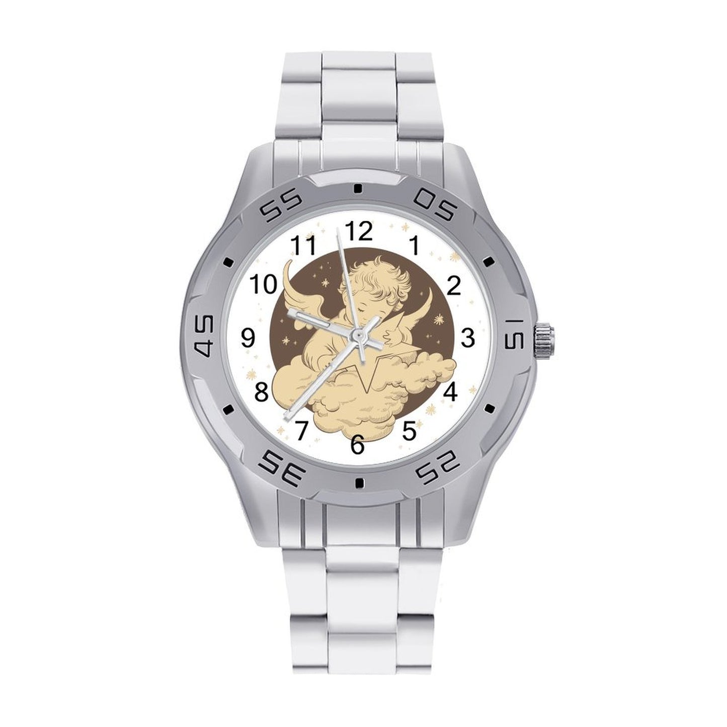 Orologio Business Personalizzato con Bracciale in Acciaio e Chiusura a Farfalla