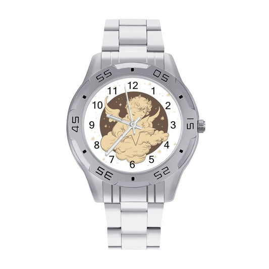 Orologio Business Personalizzato con Bracciale in Acciaio e Chiusura a Farfalla