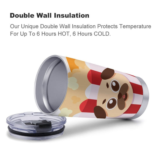 Tumbler Auto 20oz Personalizzato | Acciaio Inox Termico + Cannuccia | Crea il Tuo