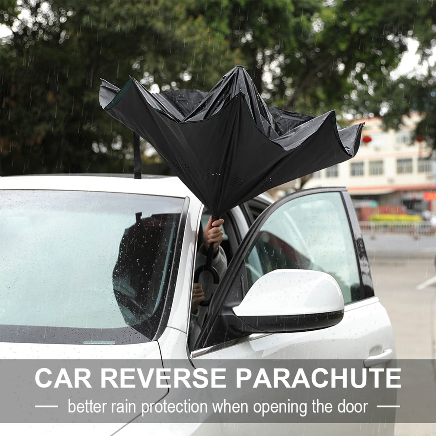 Ombrello Inverso Personalizzato | Antigoccia da Auto e Antivento