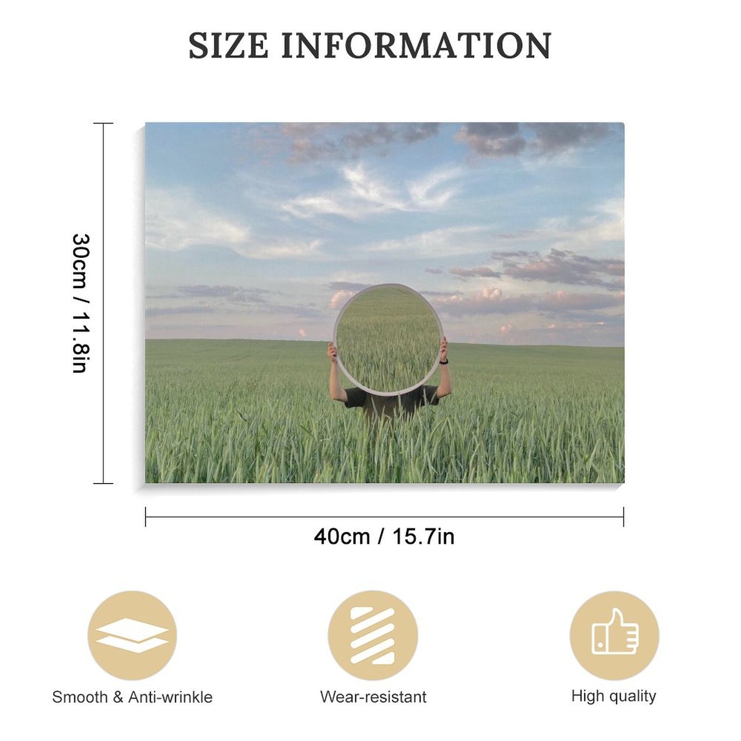 Stampa su Tela Orizzontale 40x30 cm | La Tua Finestra su un Ricordo