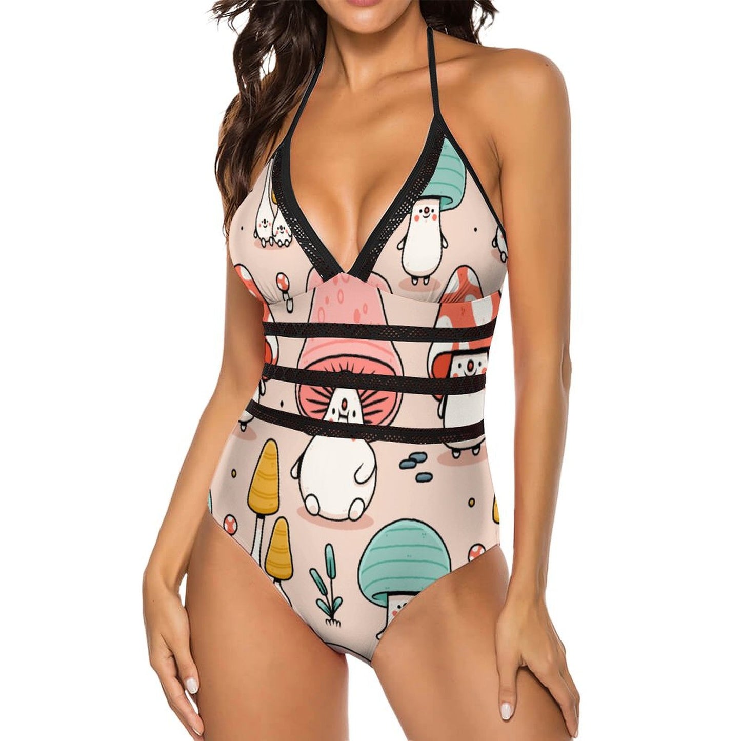 Costume Intero Donna Personalizzabile | Laccetti Regolabili | Stampa Foto