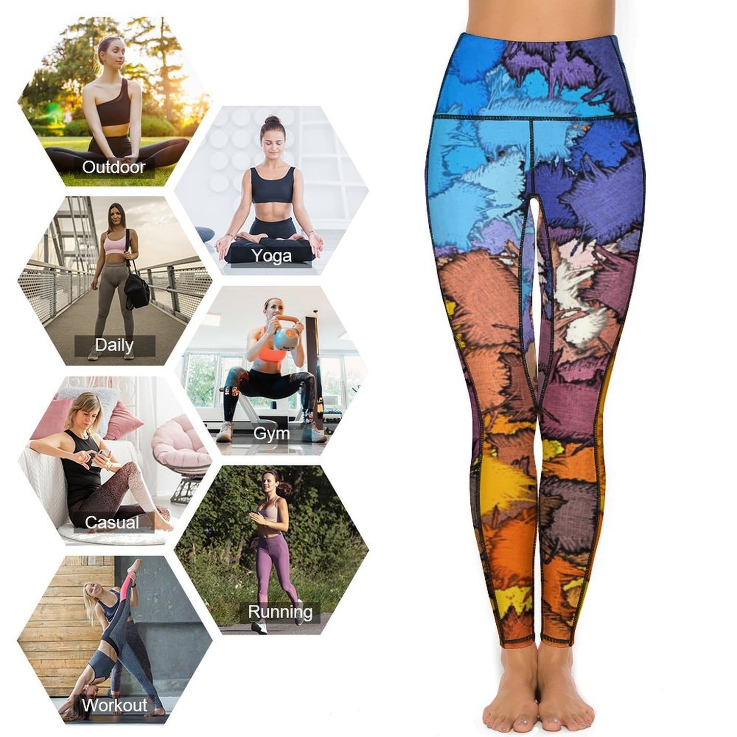 Pantaloni Yoga Alta Qualità con Doppie Tasche | Leggings Personalizzati Donna