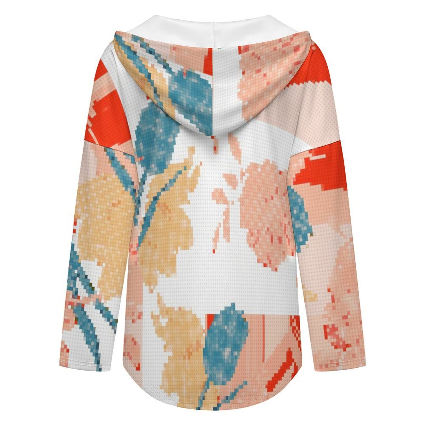 Felpa V-Neck Donna con Cappuccio Personalizzata | Stampa Unica