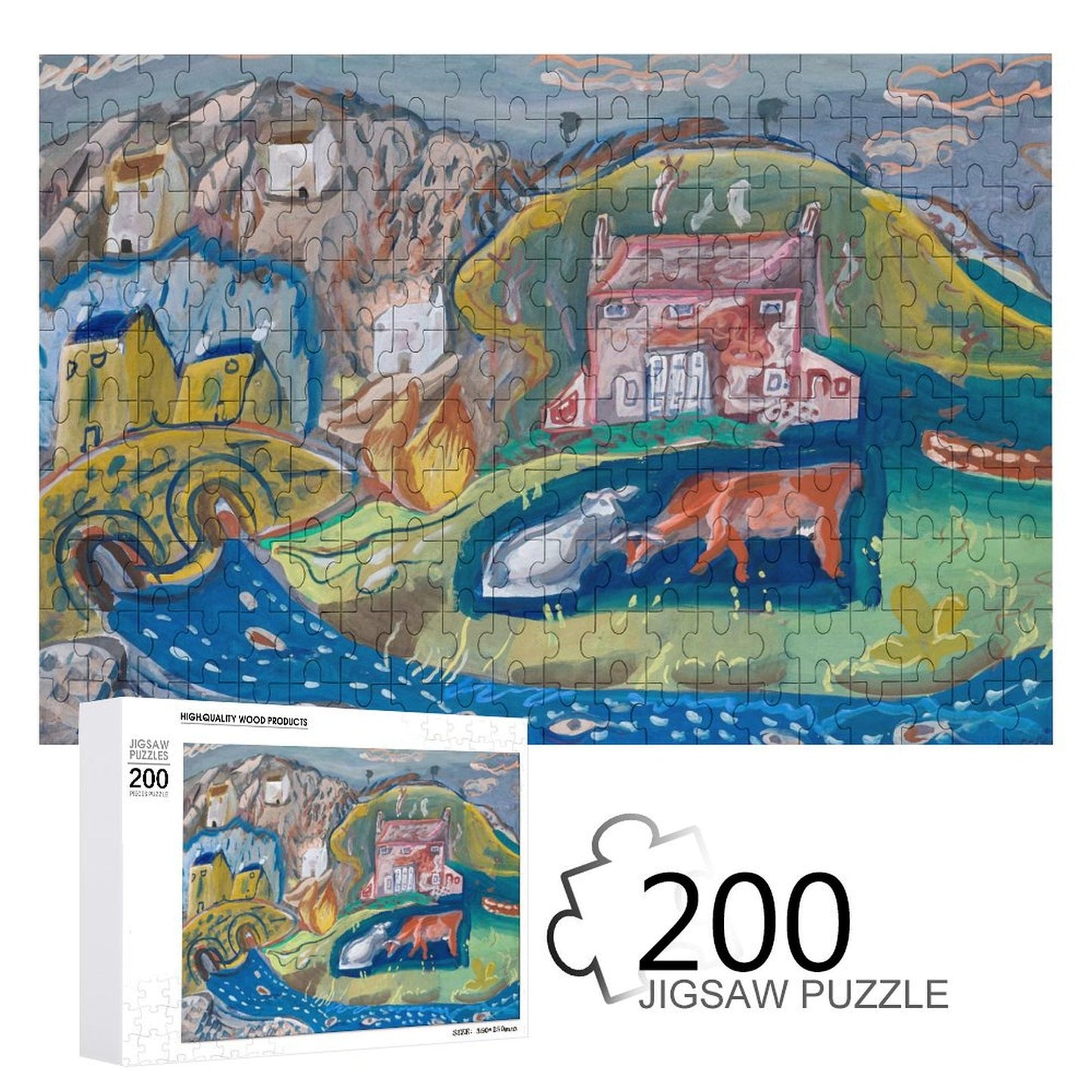 Puzzle in Legno Personalizzato 200 Pezzi | La Tua Foto, il Tuo Relax