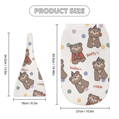 Set Neonato Personalizzato in Puro Cotone con Cappellino