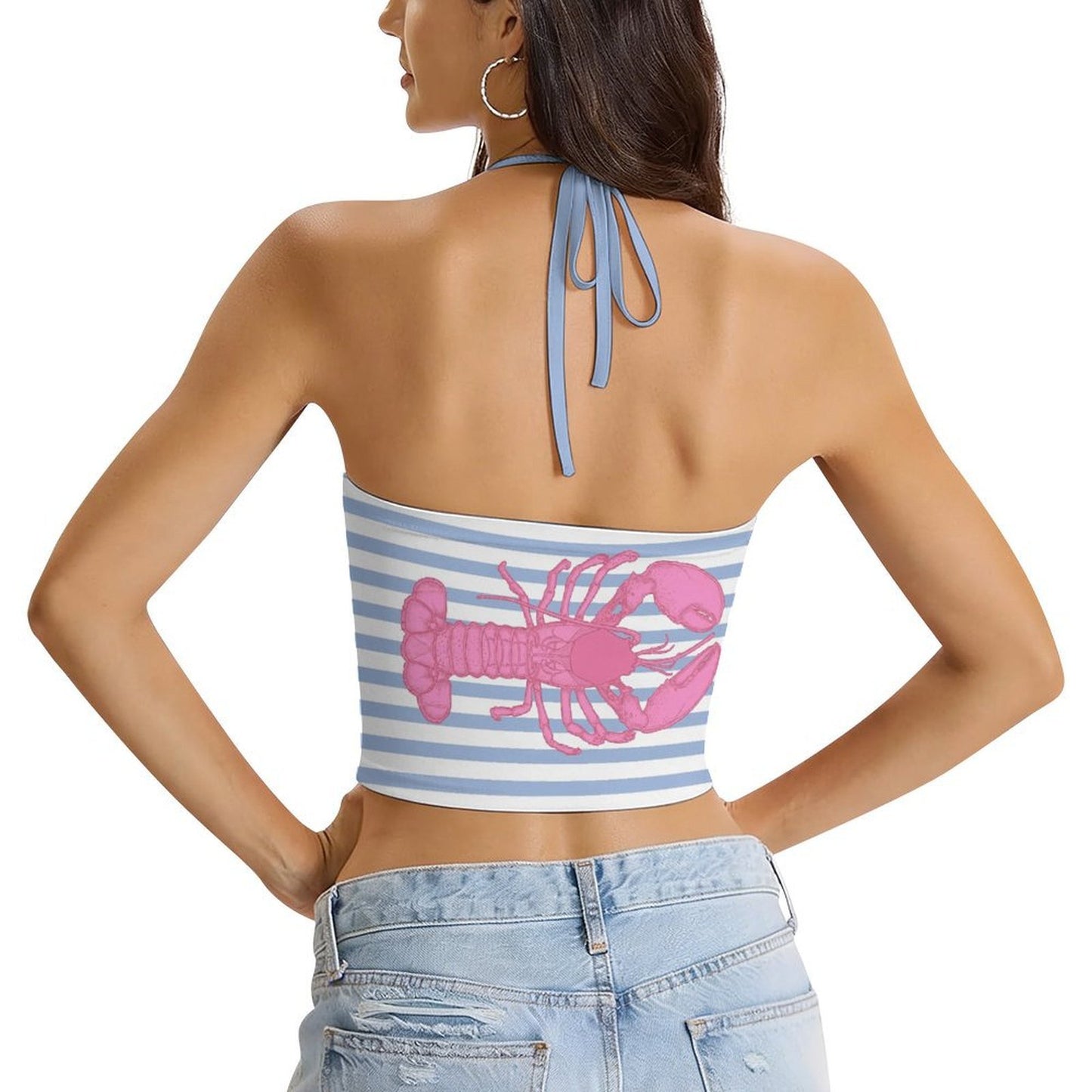 Top con Scollo all'Americana Personalizzato con Stampa Custom