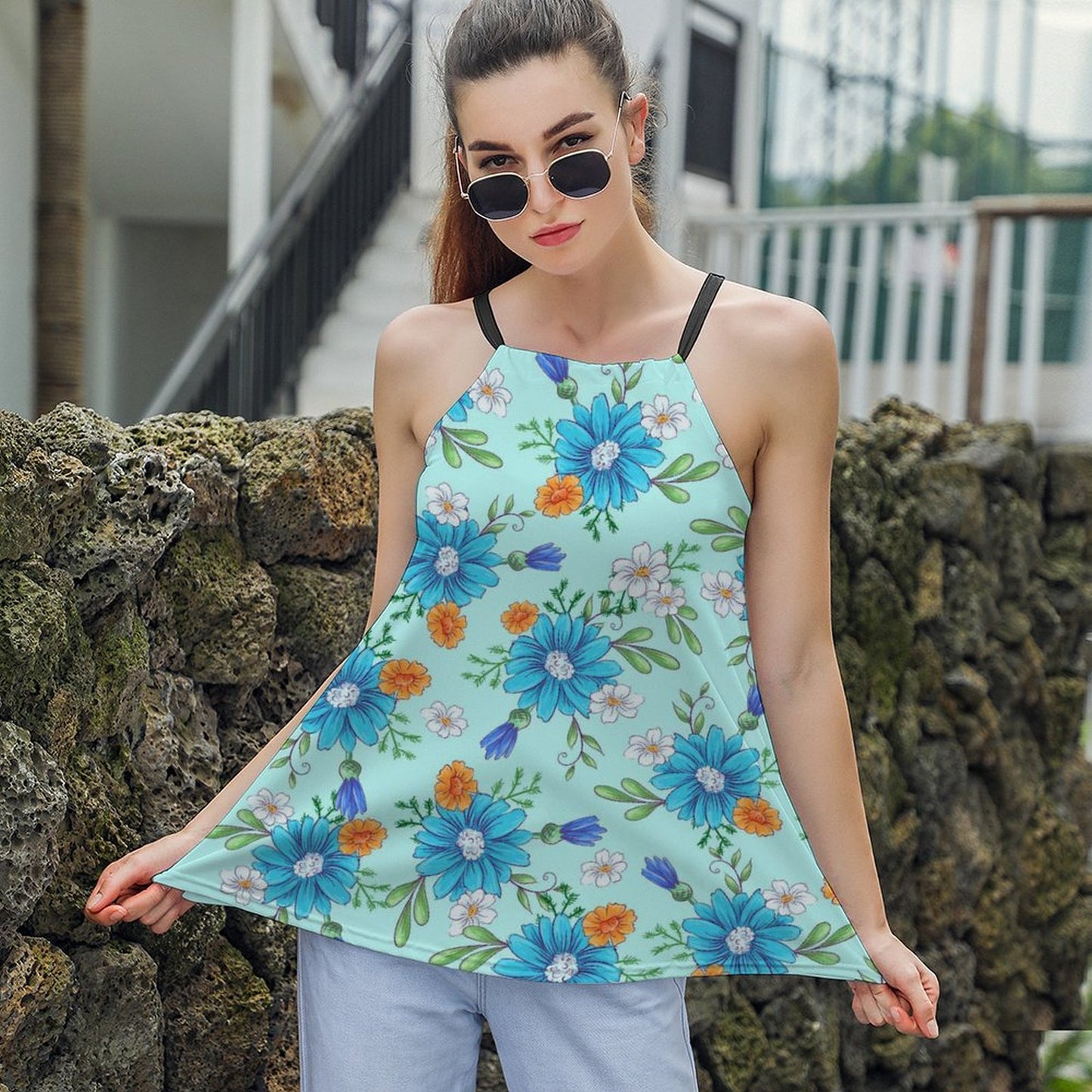 Top Mare Donna Personalizzato | Scollo all'Americana e Fit Morbido