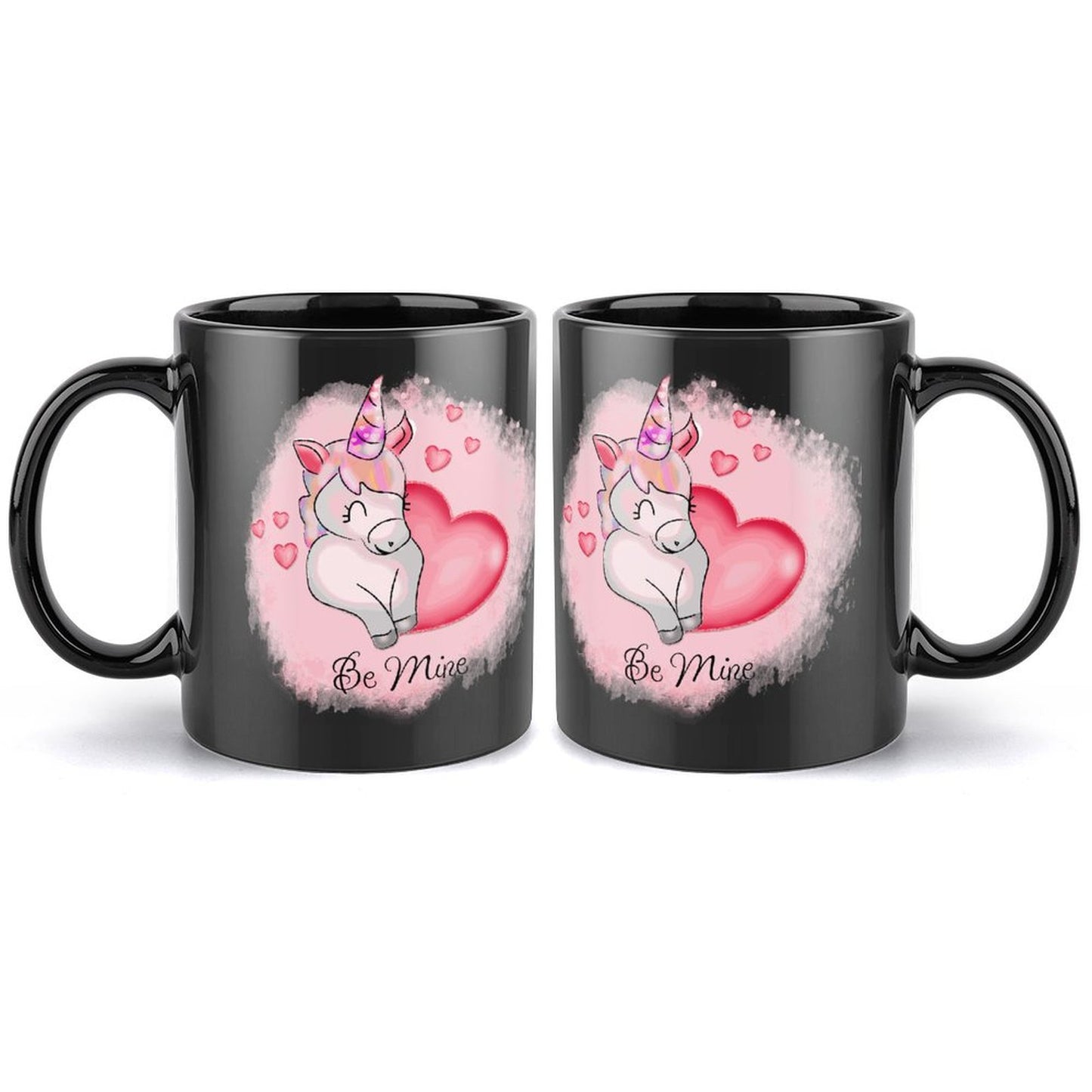 Tazza Nera Personalizzata in Ceramica | Stampa Foto/Testo | Idea Regalo Unica