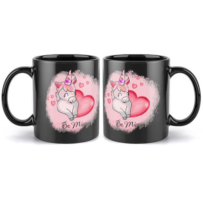 Tazza Nera Personalizzata in Ceramica | Stampa Foto/Testo | Idea Regalo Unica