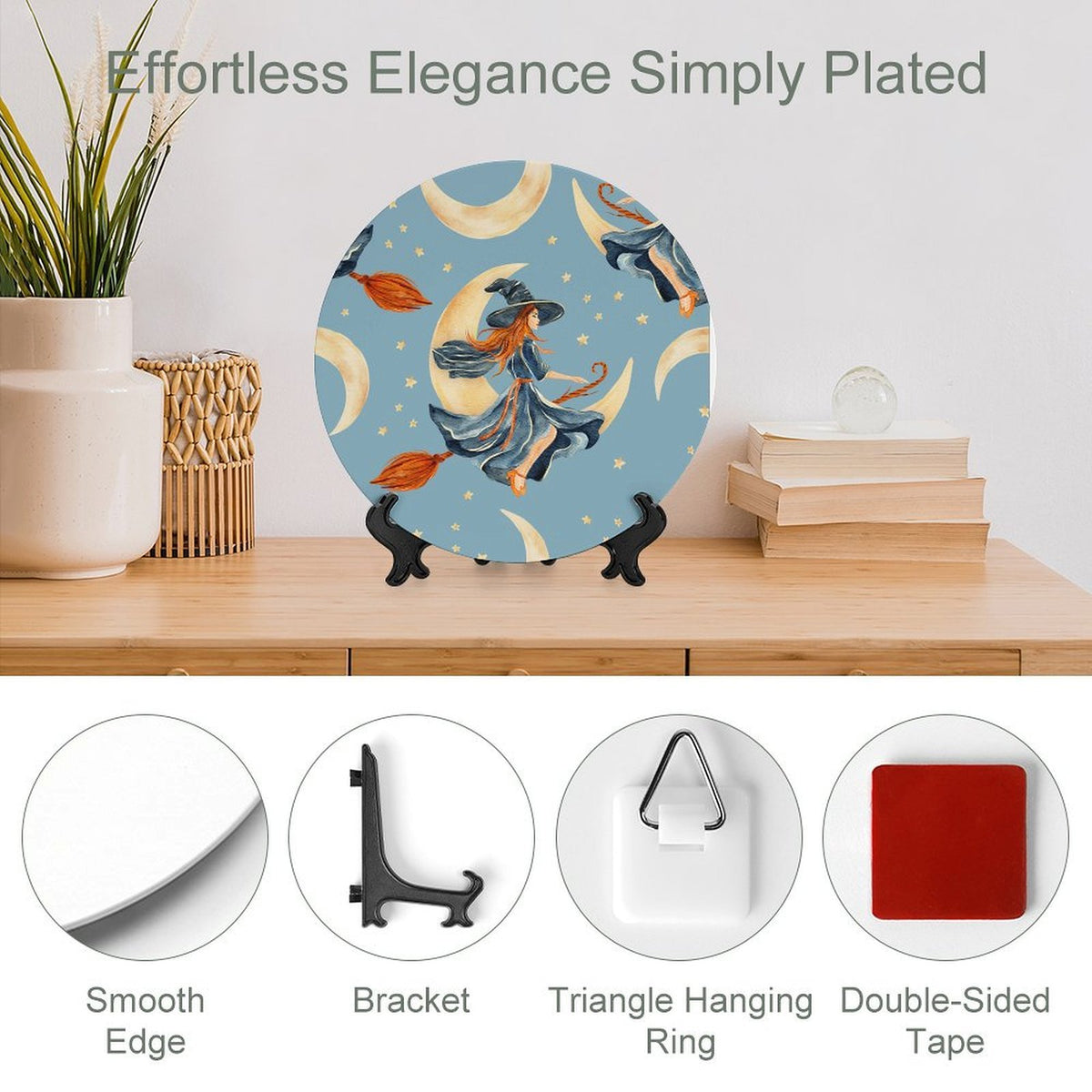 Piatto Decorativo Personalizzabile con Foto - Leggero e Versatile per Casa e Ufficio