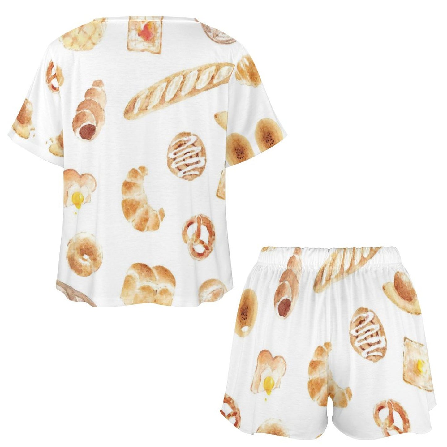 Set Loungewear Donna Personalizzato | Pigiama Corto Effetto Cotone