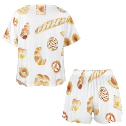 Set Loungewear Donna Personalizzato | Pigiama Corto Effetto Cotone