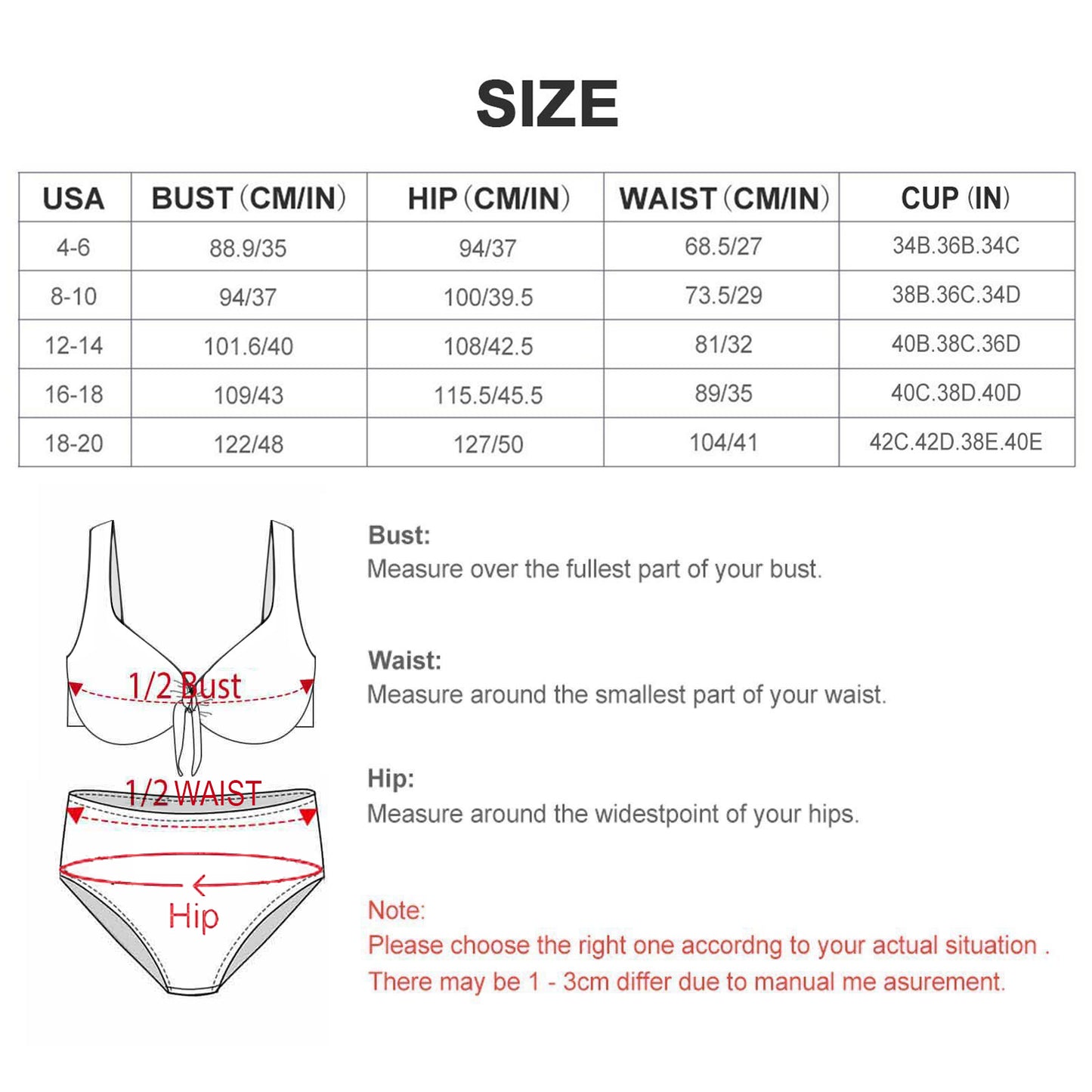 Bikini Vita Alta Personalizzato | Set Mare Nodo Frontale Modellante