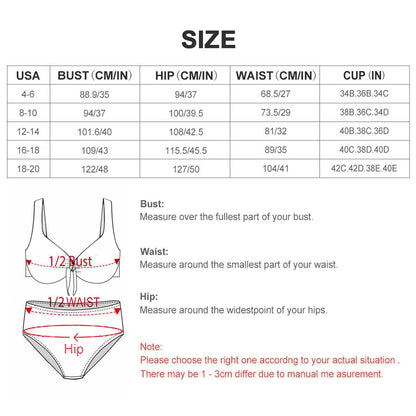 Bikini Vita Alta Personalizzato | Tie-Front & Effetto Snellente