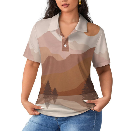 Polo Sportiva da Donna Personalizzabile Traspirante con Protezione UPF 50+