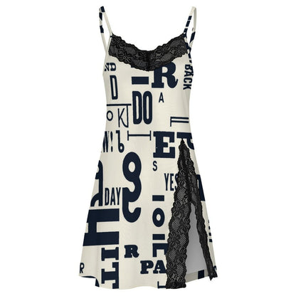 Camicia da Notte Personalizzabile con Pizzo e Spalline Regolabili
