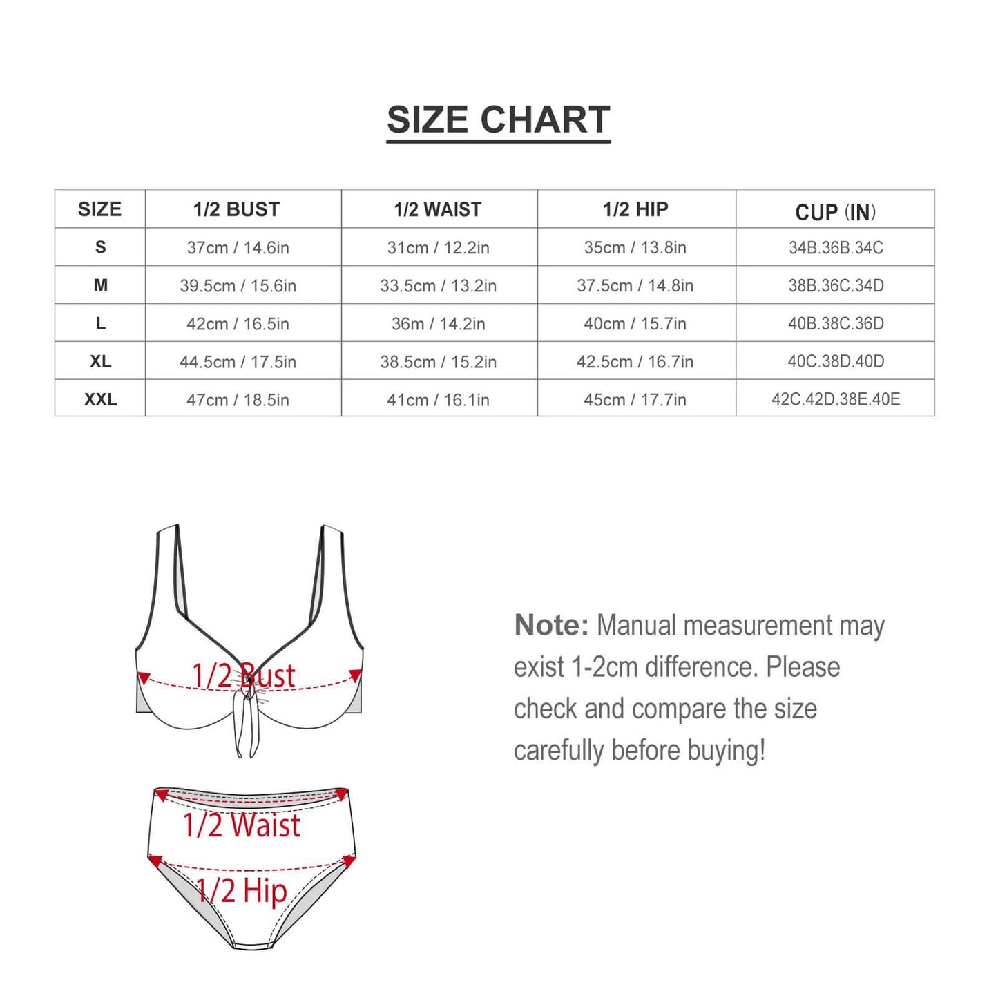 Bikini a Vita Alta Personalizzato | Costume Due Pezzi con Nodo Frontale