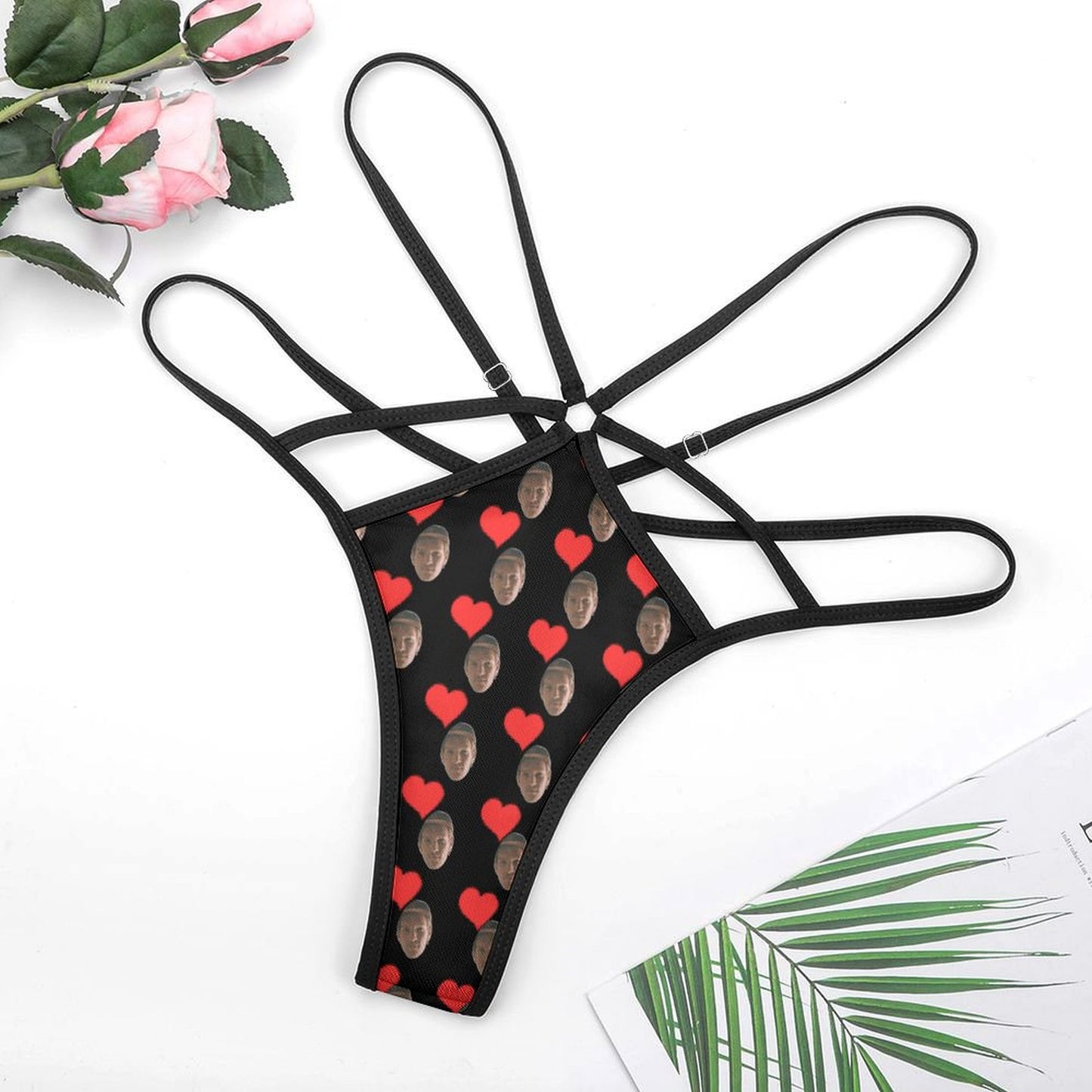 Perizoma Trasparente Personalizzato da Donna | Tanga in Rete Elastica
