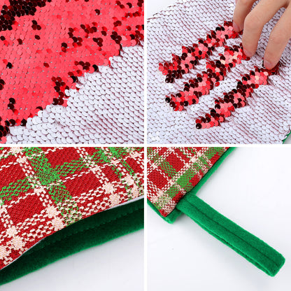 Calza di Natale con Paillettes Reversibili | Decorazione Magica Personalizzata
