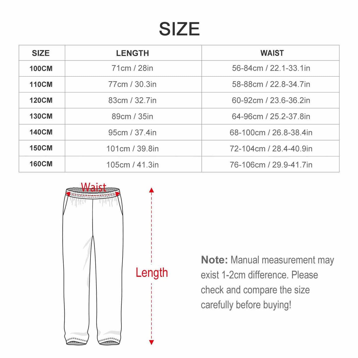 Pantaloni Pigiama Bambino Personalizzati in Puro Cotone