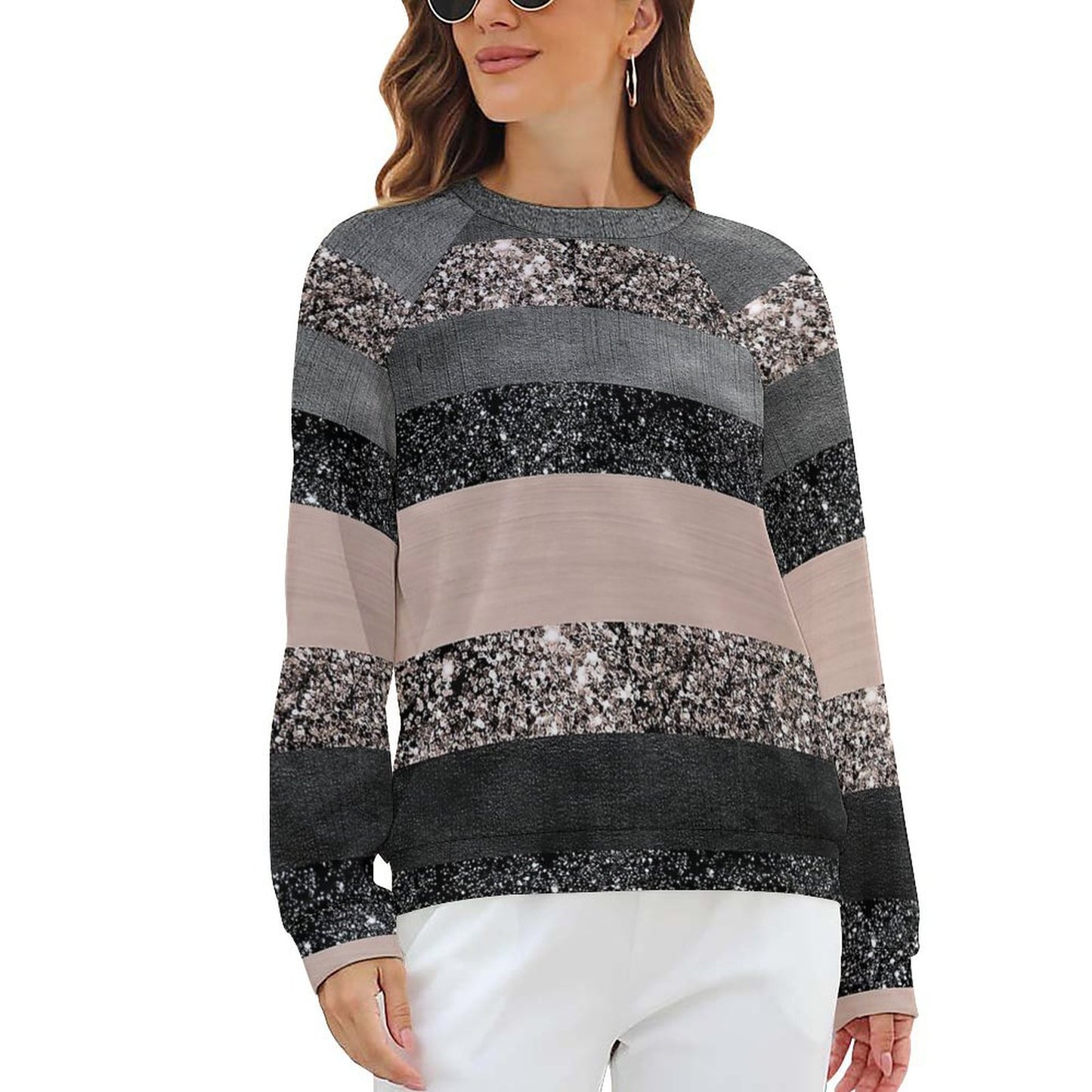 Felpa Raglan French Terry | Pullover Girocollo Traspirante & Elastico