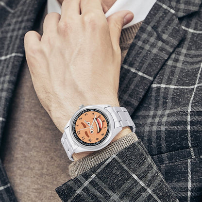 Orologio Minimalista Personalizzato in Acciaio con Foto