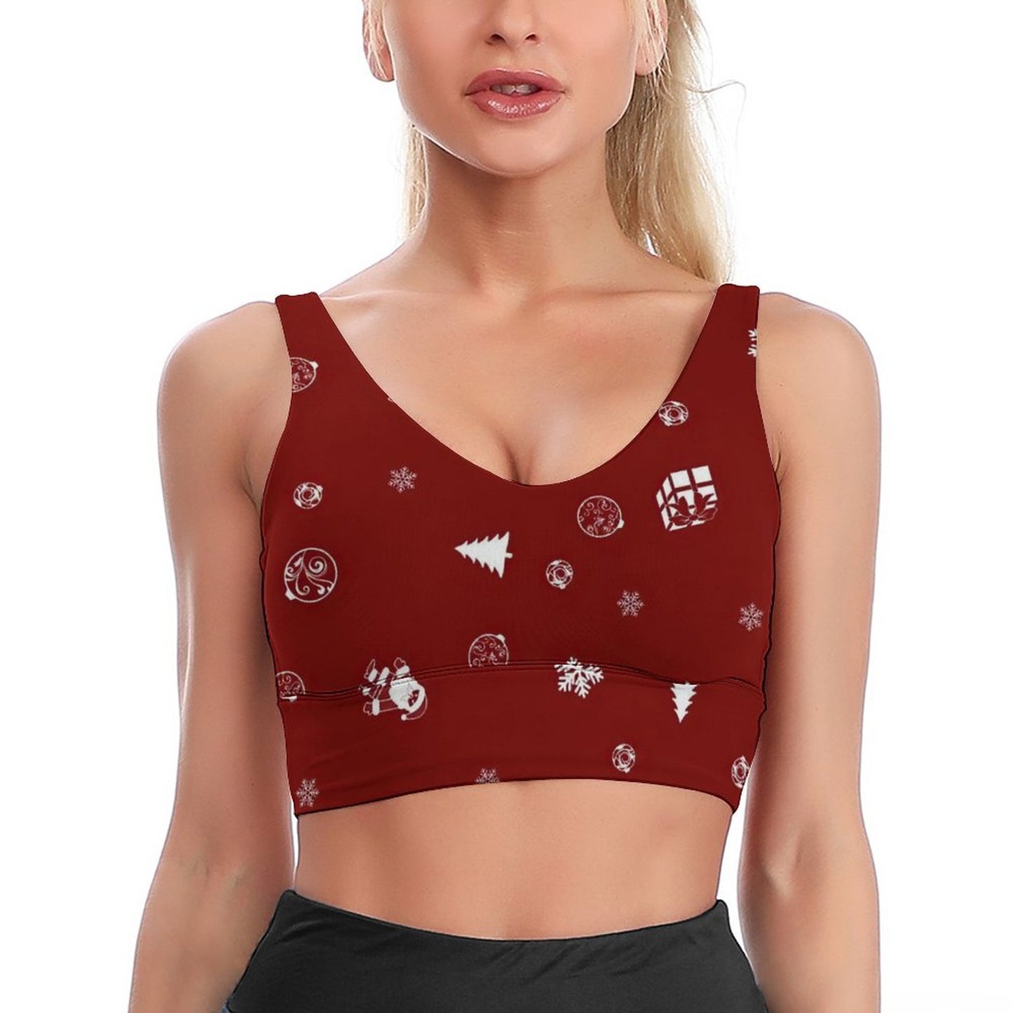 Bra Sportivo Personalizzato con Scollo a U | Top Yoga & Athleisure