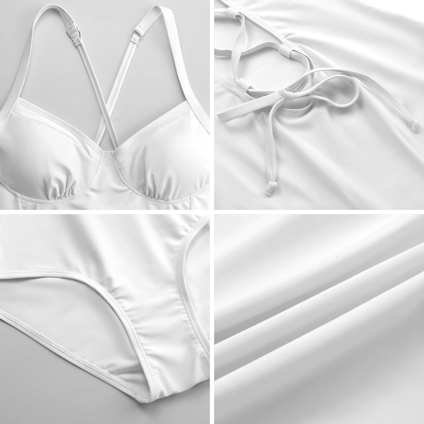 Costume intero donna personalizzabile con spalline regolabili e coppe rimovibili
