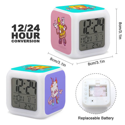 Sveglia Personalizzata a Colori Cangianti | Cubo LED con Foto Custom