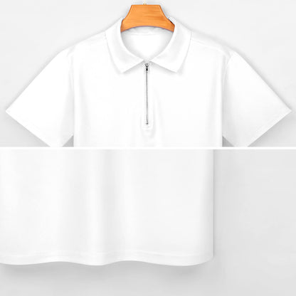 Polo Uomo Zip Personalizzata in Puro Cotone | Stampa la Tua Foto