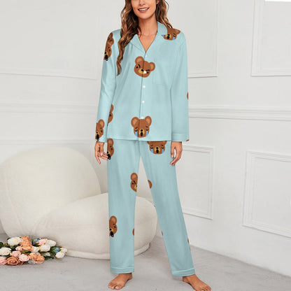 Pigiama Personalizzato Donna con Collo Cubano | Set Completo