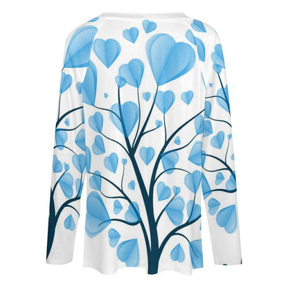 -Shirt Manica Lunga Doppio Scollo V | Stampa Personalizzata | Poliestere/Spandex