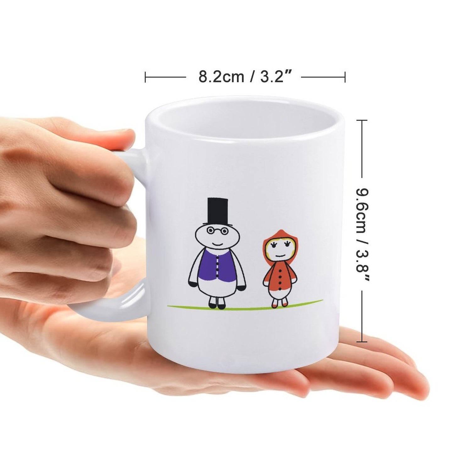 Tazza Ceramica Bianca Personalizzata | Mug Minimalista Ufficio 350ml
