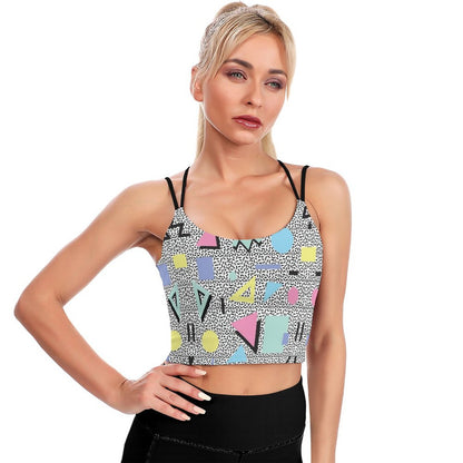 Top Yoga Crop Personalizzato | Canotta Sportiva Imbottita Senza Ferretto