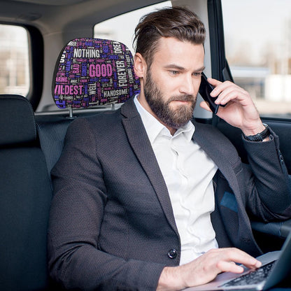 Copripoggiatesta Auto Personalizzato con Foto | Set da 1 o 2 Pezzi