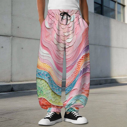 Pantaloni Jogger Uomo Tessuto Waffle Personalizzabili con Grafica a Scelta