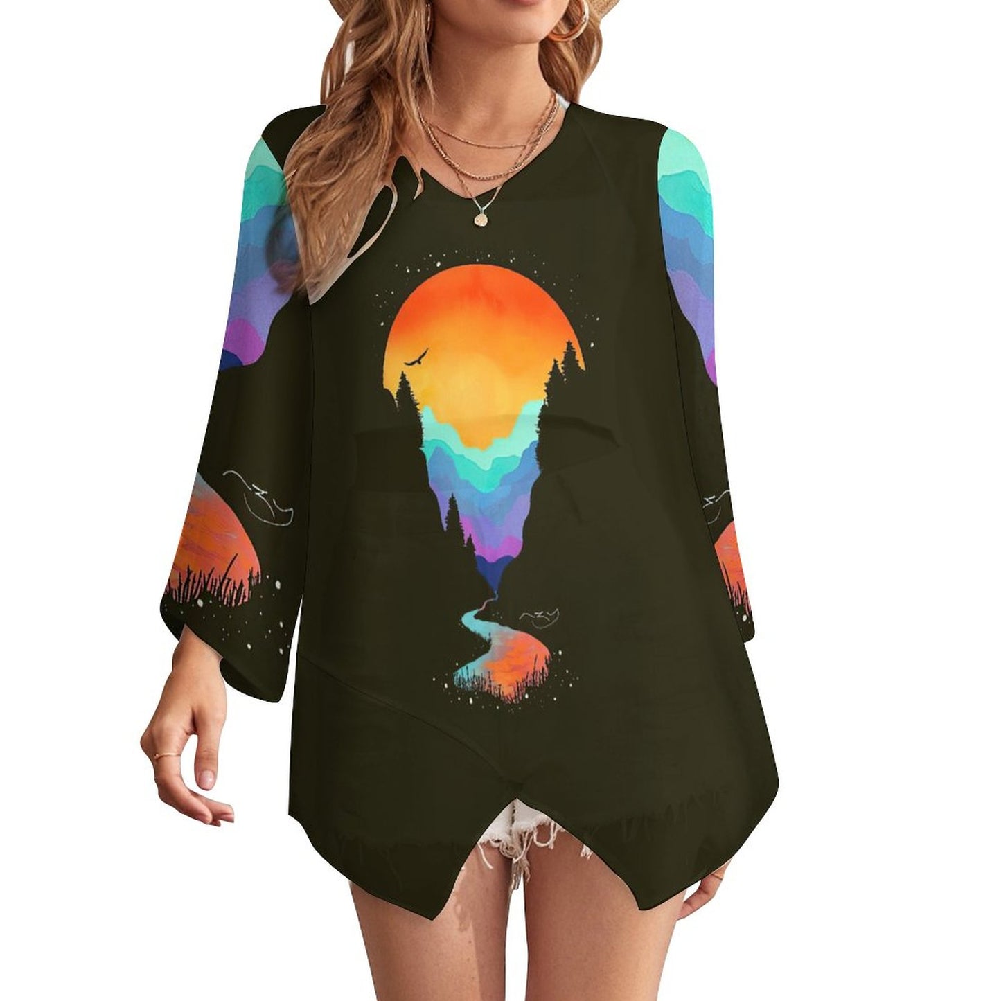 Blusa in Chiffon "Brezza Leggera" | Personalizzata & Traspirante (S-5XL)