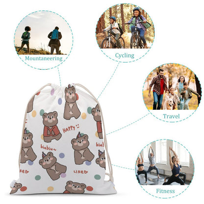 Zaino a Sacca in Canvas Cotone | Borsa Palestra Personalizzata