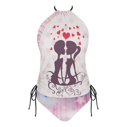 Tankini Personalizzato con Foto | Costume Due Pezzi Donna | Stampa Unica