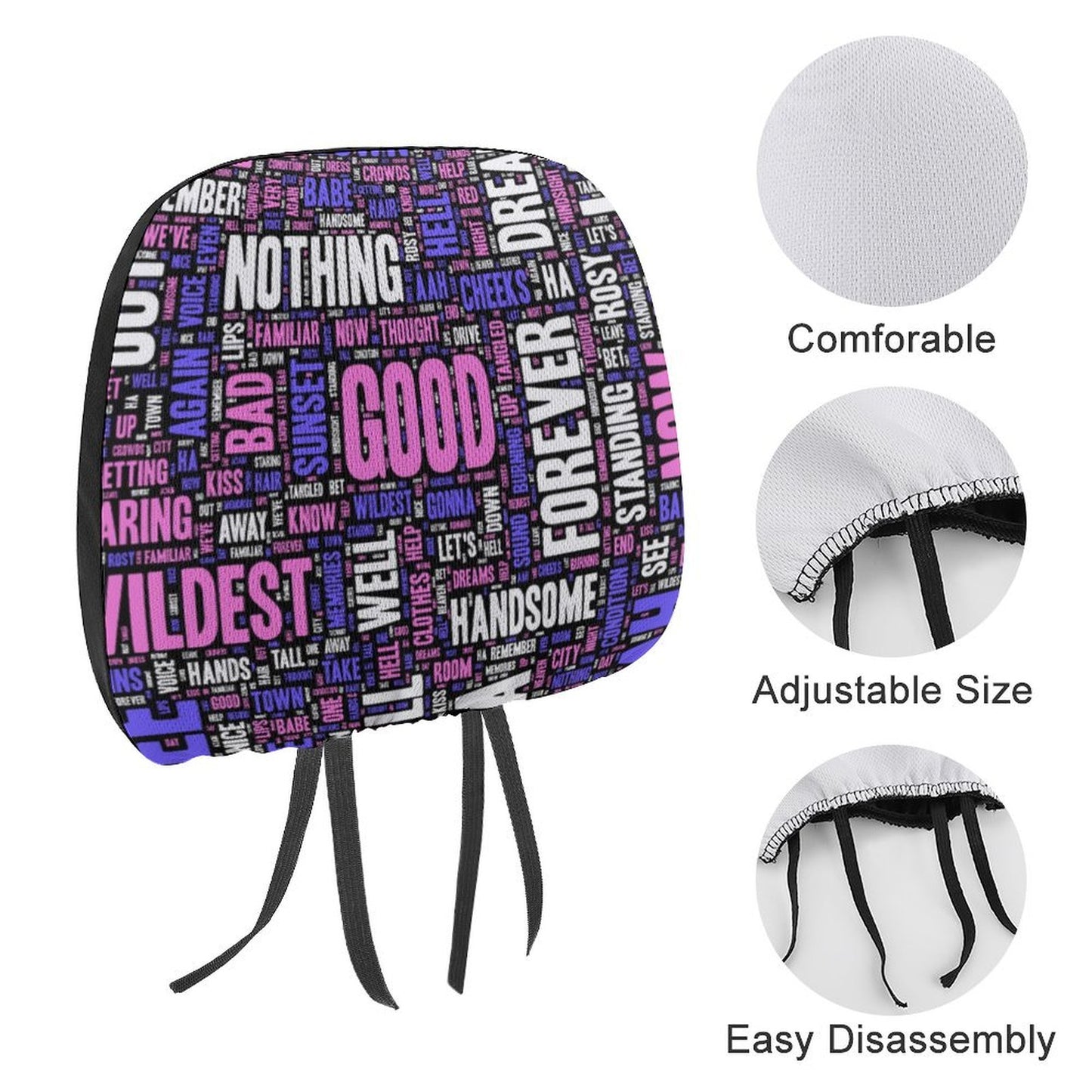 Copripoggiatesta Auto Personalizzato con Foto | Set da 1 o 2 Pezzi